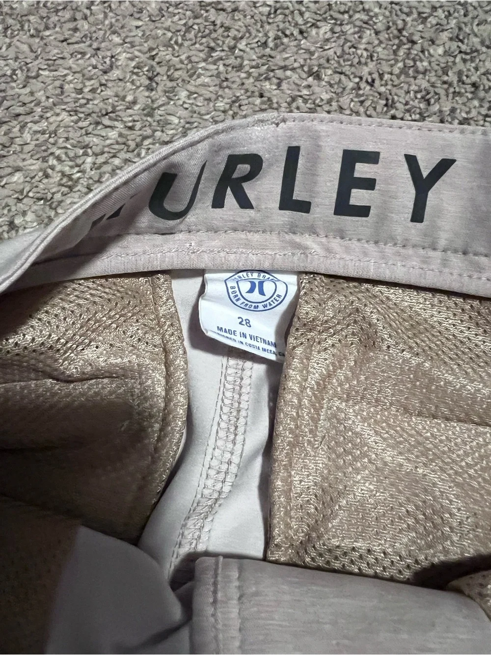 Hurley Men's Light Gray Performance Hybrid Shorts